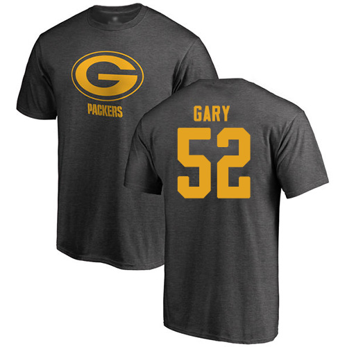 Men Green Bay Packers Ash #52 Gary Rashan One Color Nike NFL T Shirt